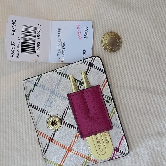 Coach Golf Tee Set Card case - Picture 3 of 3